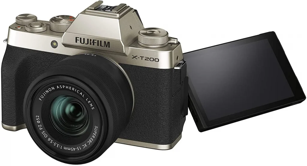Fujifilm X-T200 Mirrorless Digital Camera LCD