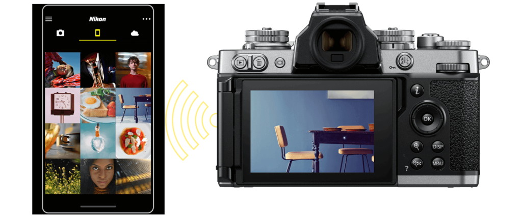 Nikon z fc Image transfers. Wireless and automatic.