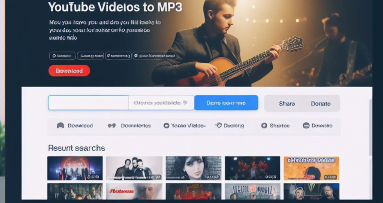 Illustration depicting the process of converting YouTube to MP3 using Ytmp3.