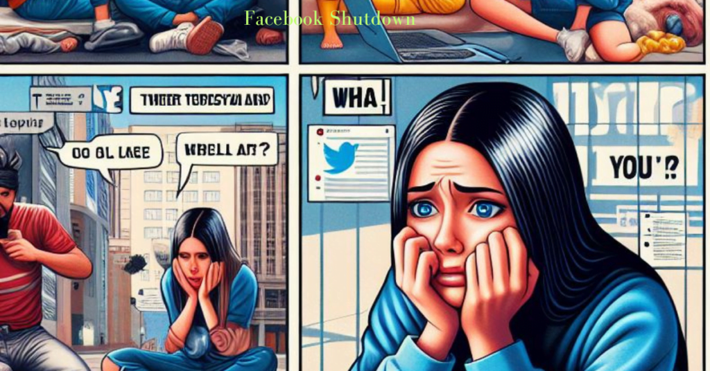 5 Minute Facebook Shutdown: Reasons and Reactions 3 Illustration depicting a computer screen showing error message with Facebook logo, symbolizing the Facebook shutdown.